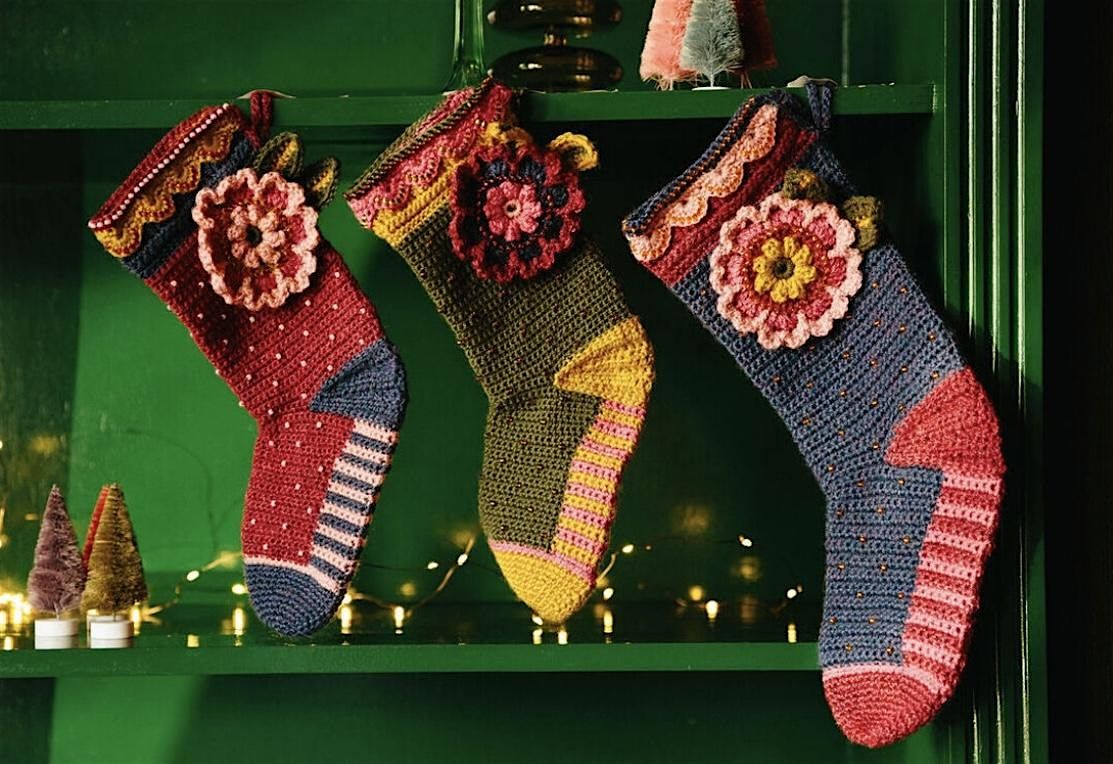 3 Festive Beaded Stockings workshop- crochet improvers