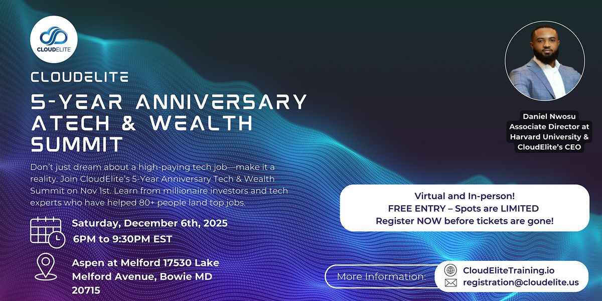 CloudElite\u2019s 5-Year Anniversary: A Tech and Wealth Summit