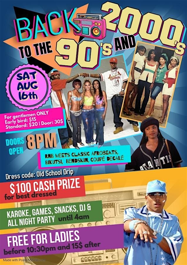 BACK TO THE 90s & 2000s Afro Party!