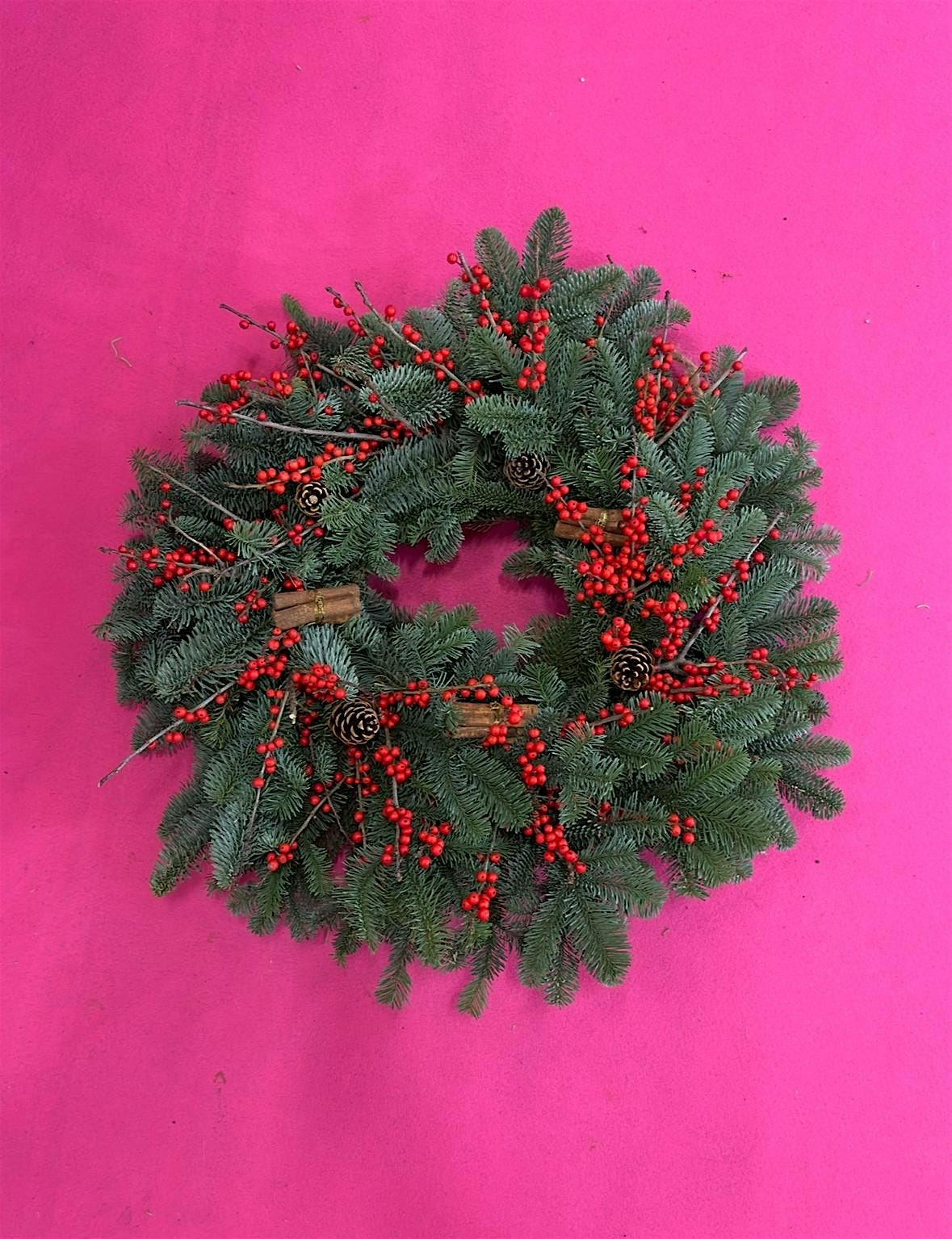 Christmas Wreath & Sip Workshop