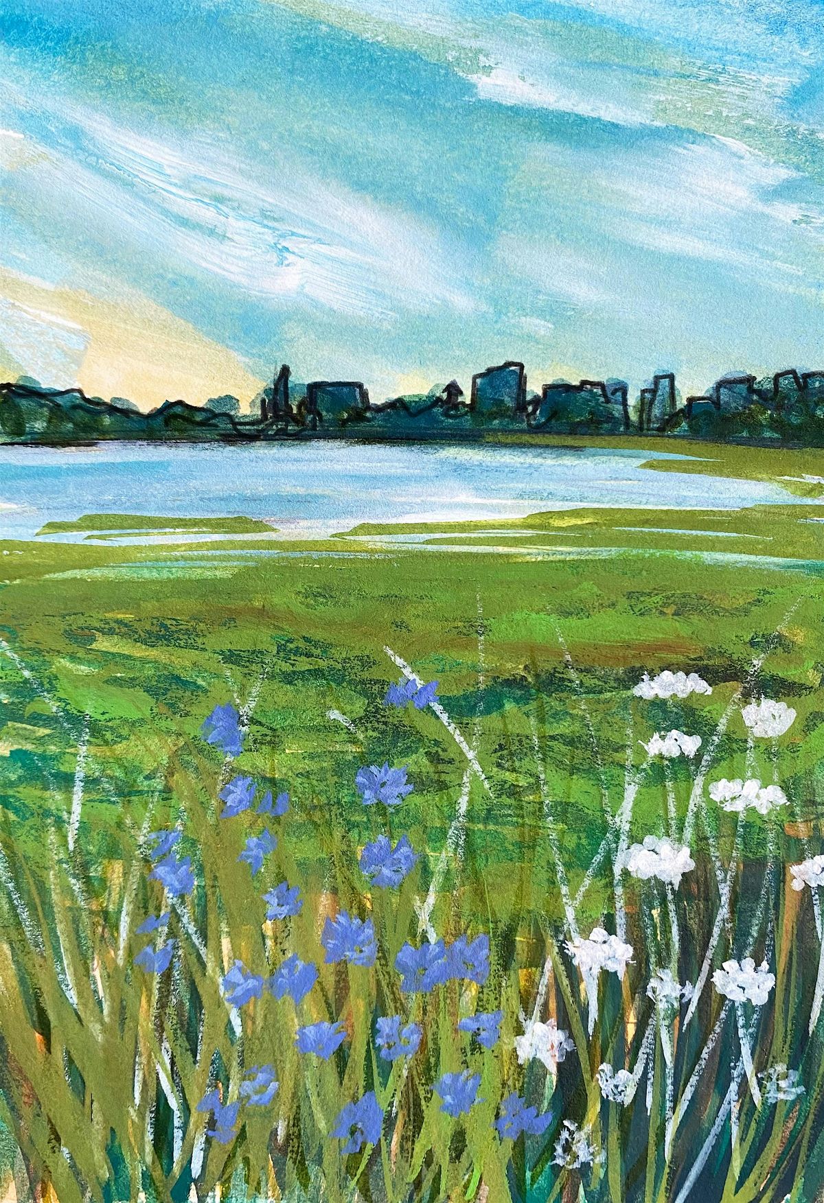 Paint Night - Back Cove Landscape