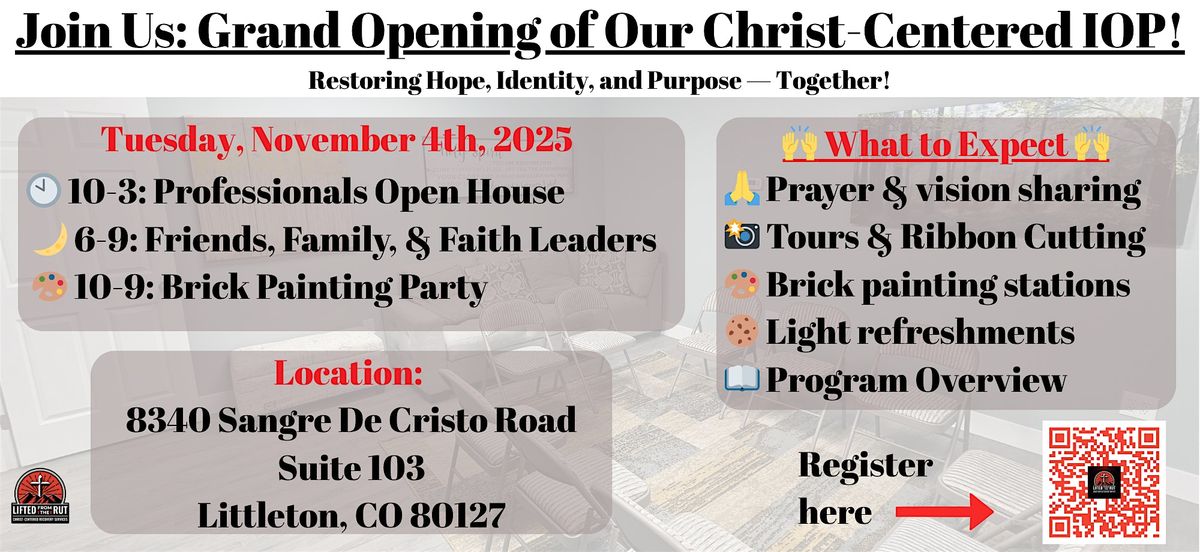 Grand Opening: Lifted From The Rut Christ-Centered IOP by Rob Lohman