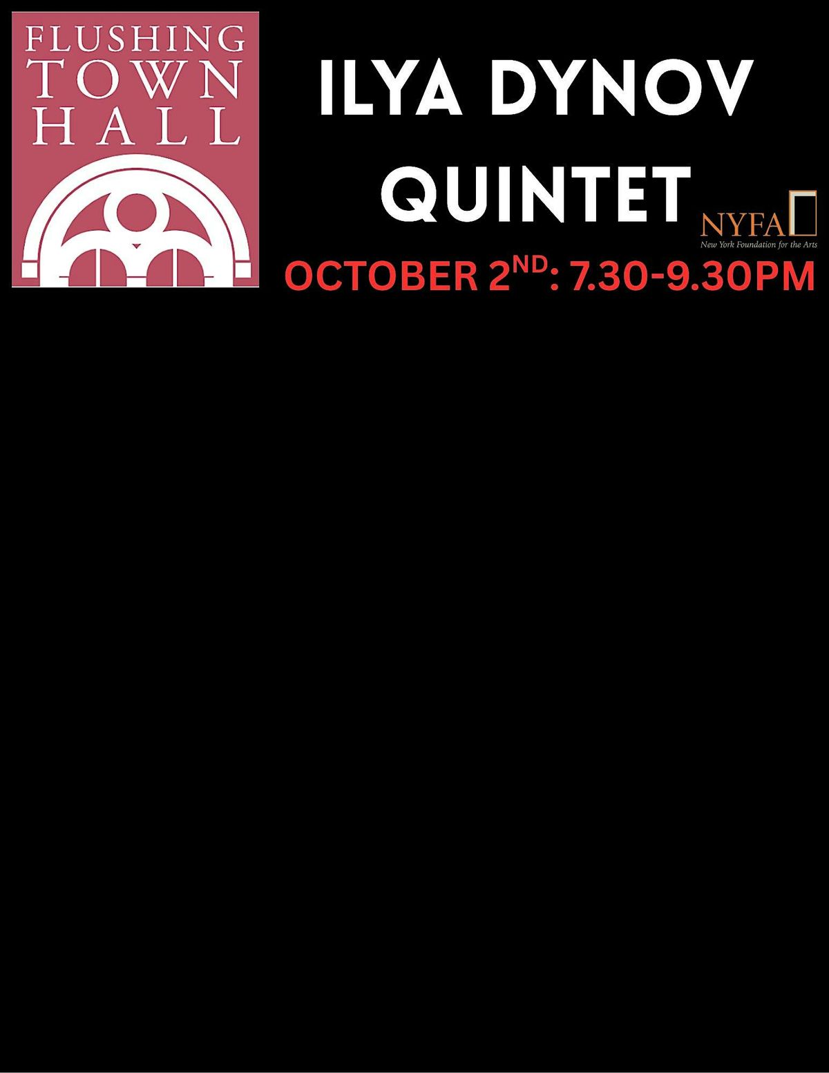 Ilya Dynov Quintet @Flushing Town Hall