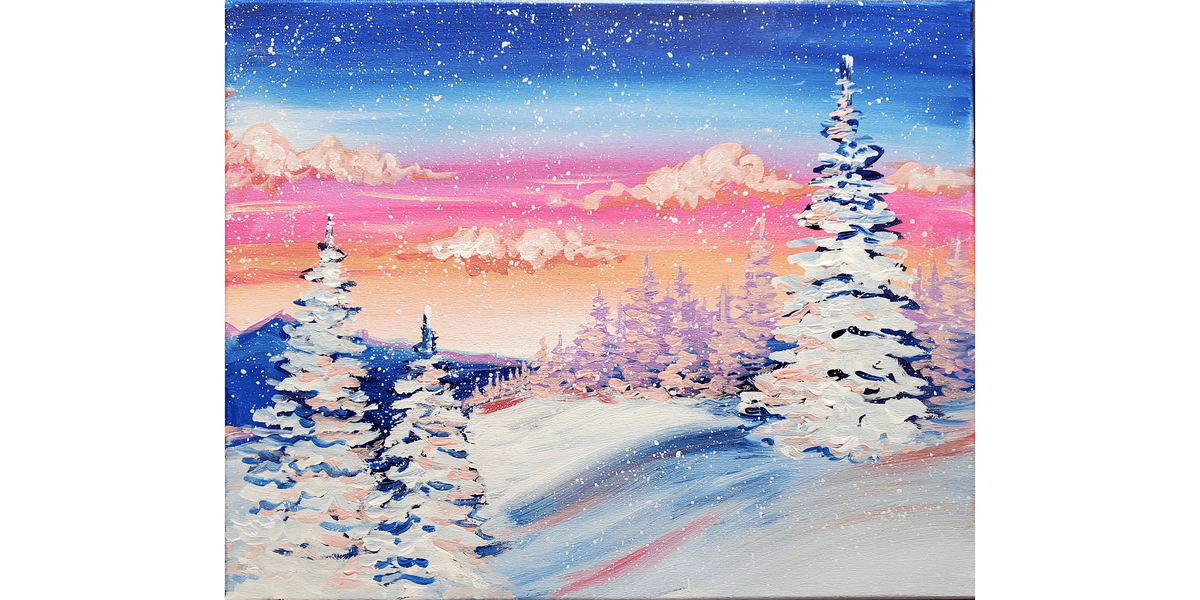 Warm Winter Scene - Paint and Sip in Cincinnati | Classpop!™ at Pinot's ...