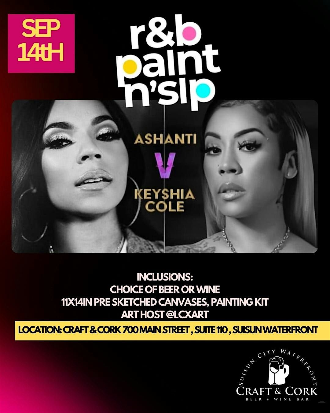 RnB Paint & Sip Event by Craft & Cork