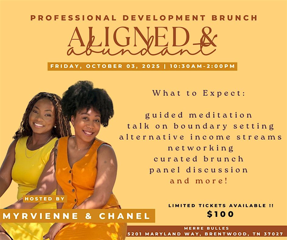 Aligned & Abundant: A Brunch Gathering for Healers on the Rise