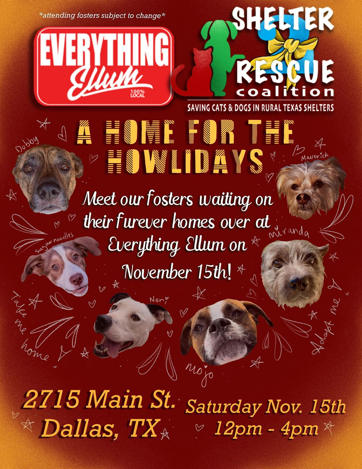 Shelter Rescue Coalition: Home for the Howlidays!