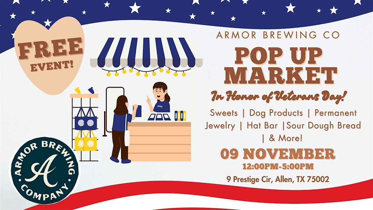 Veterans Day Pop Up Market