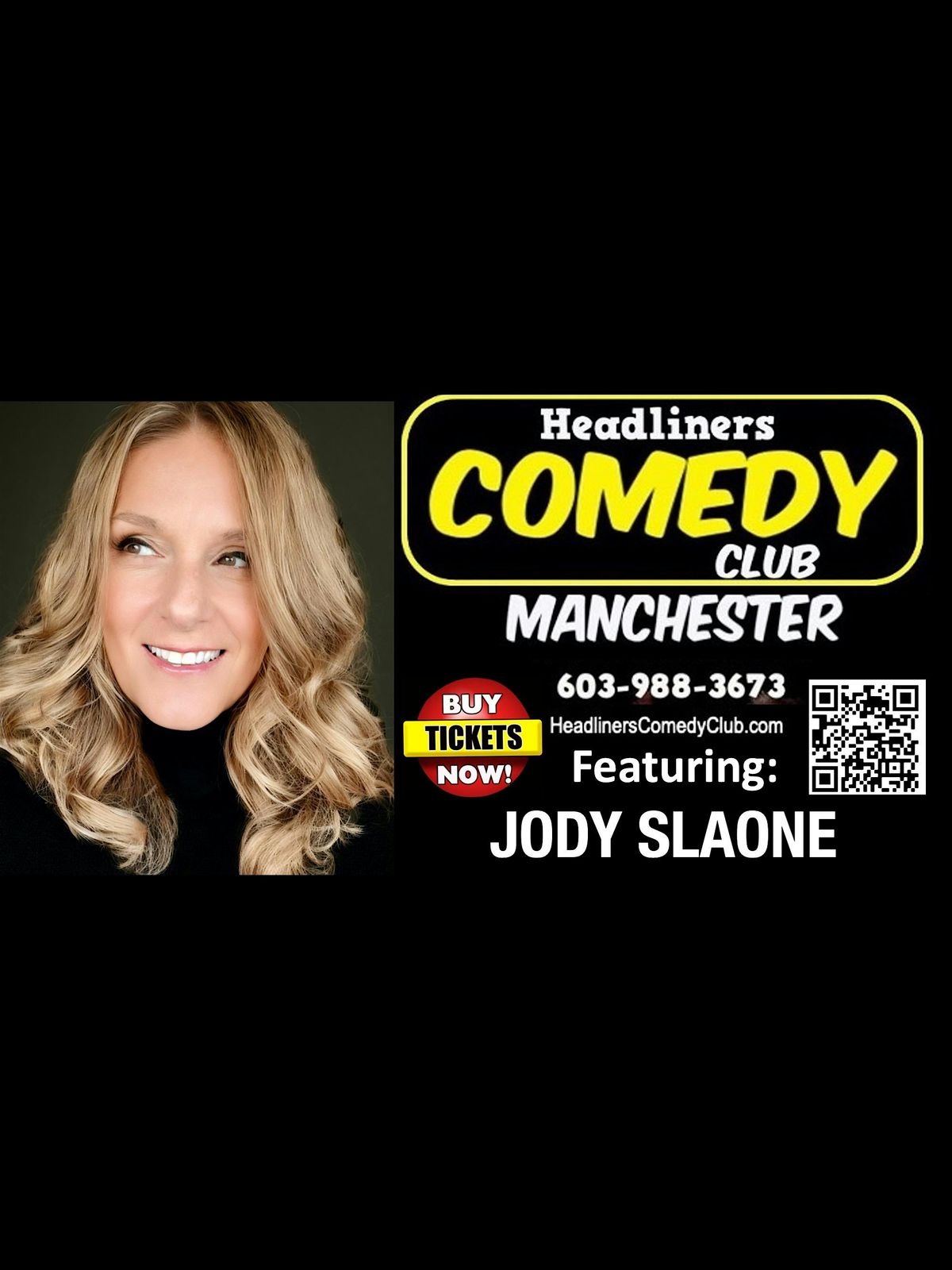 Comedian JODY SLOANE in Manchester NH