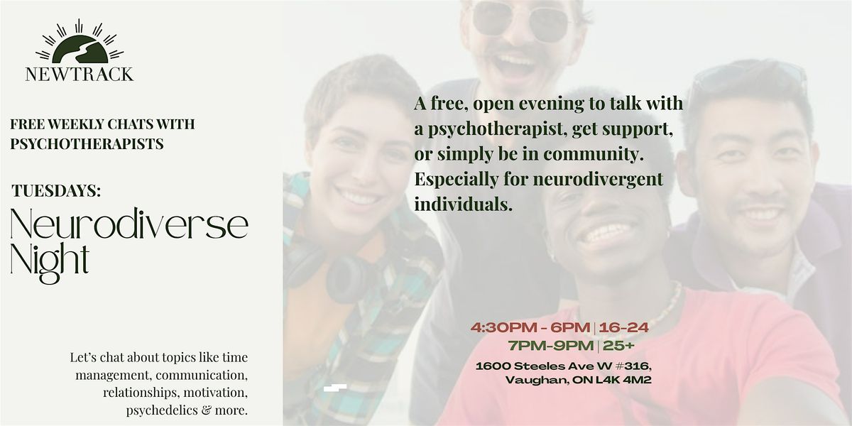 FREE Social Drop-in Tuesday Nights- Neurodiverse Focused (Vaughan Location)