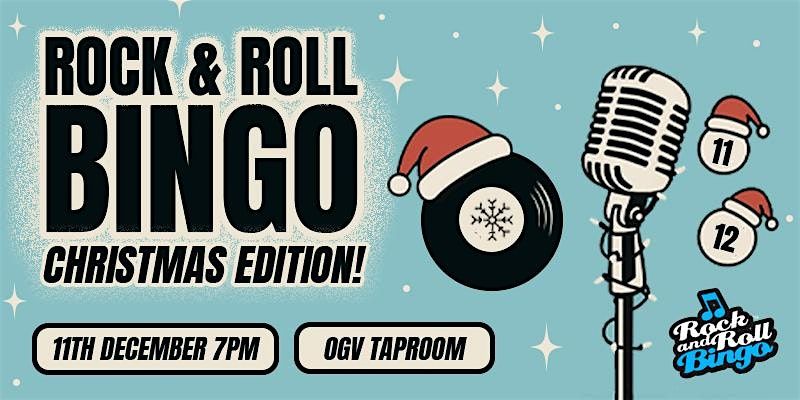 Christmas Rock and Roll Bingo