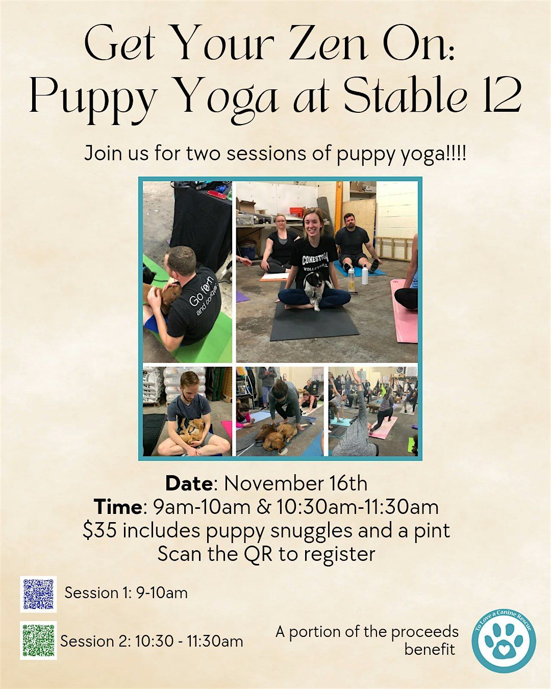 Puppy Yoga Session 2