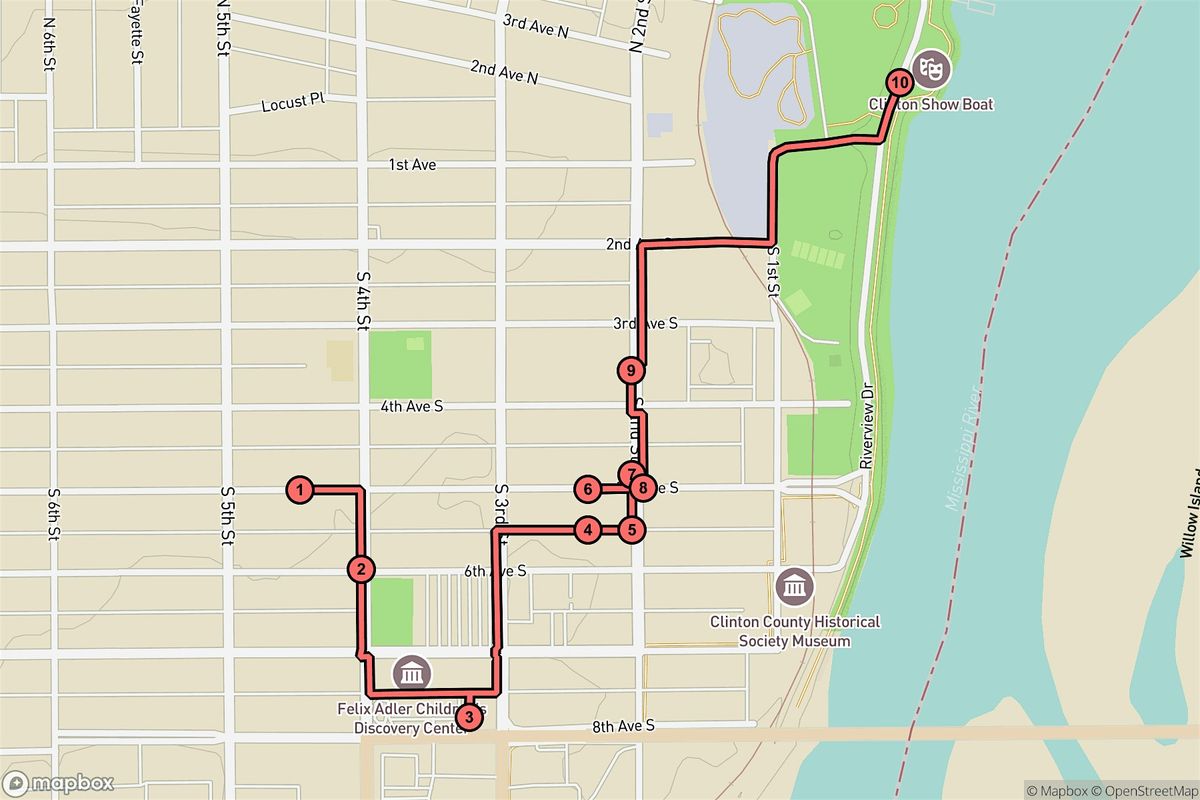 Clinton Audio Tour: Echoes of Commerce and Culture on the Riverfront