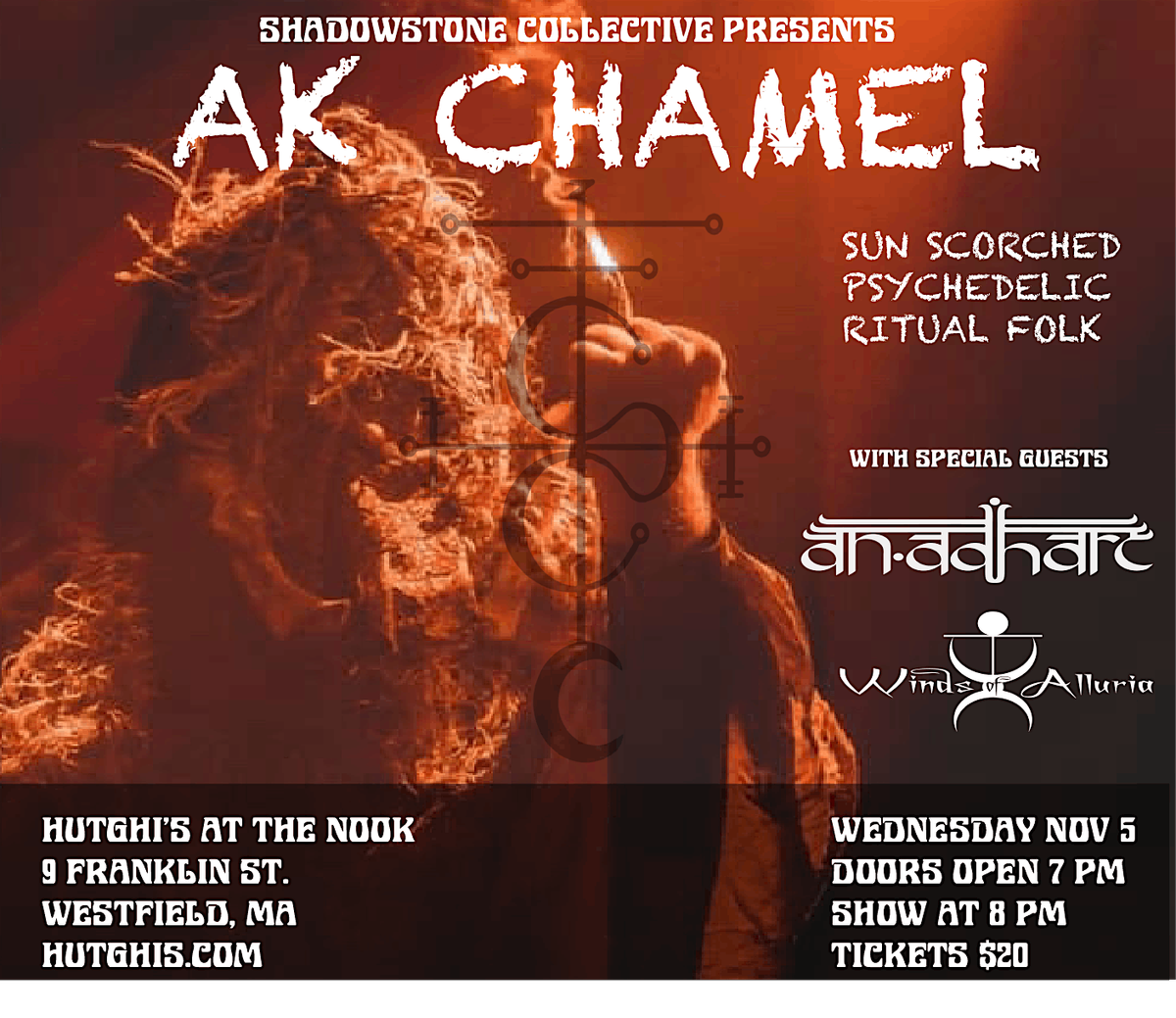 Ak Chamel with  An Adharc & Winds of Alluria  11\/5 Hutghi's at the Nook