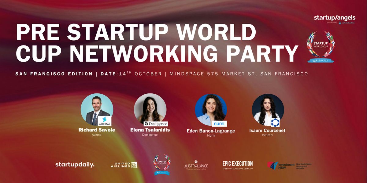 Pre-Startup World Cup Networking Party | Startup&Angels San Francisco
