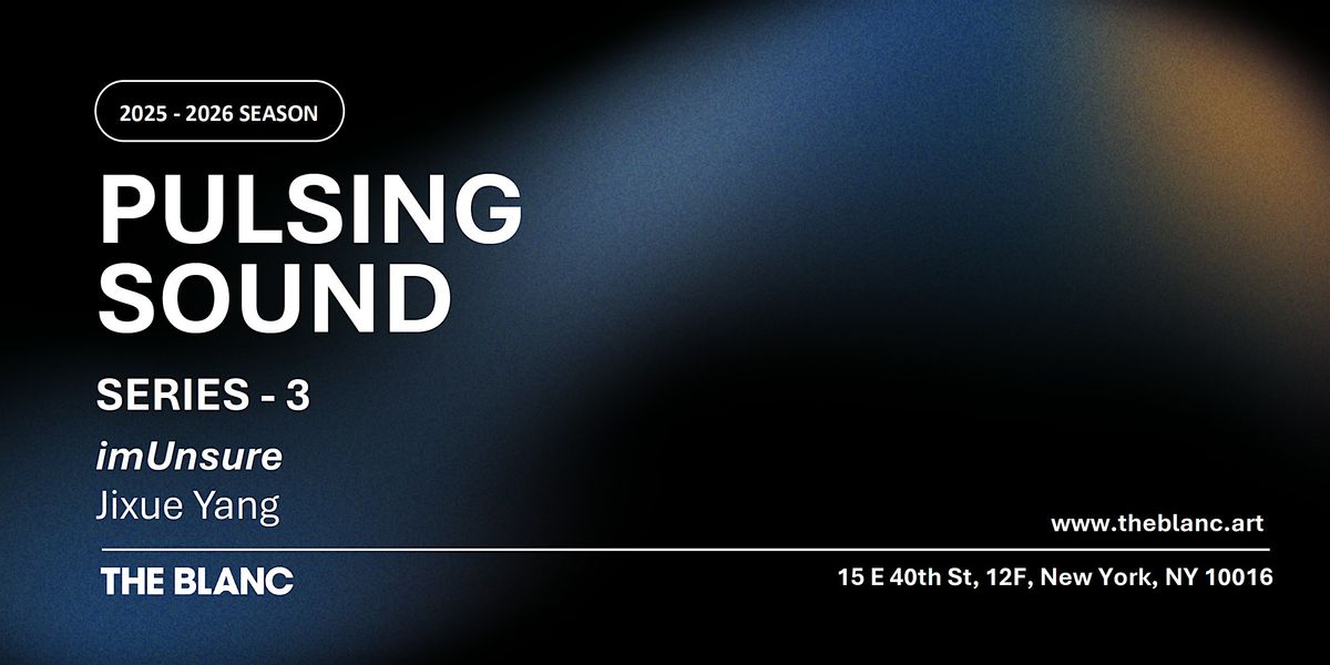 PULSING SOUND SERIES-3  imUnsure:  Jixue Yang