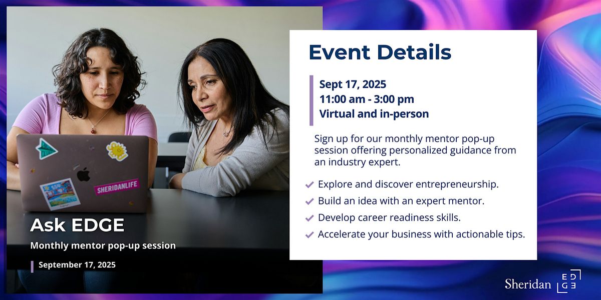 Ask EDGE Mentor Pop-up Session