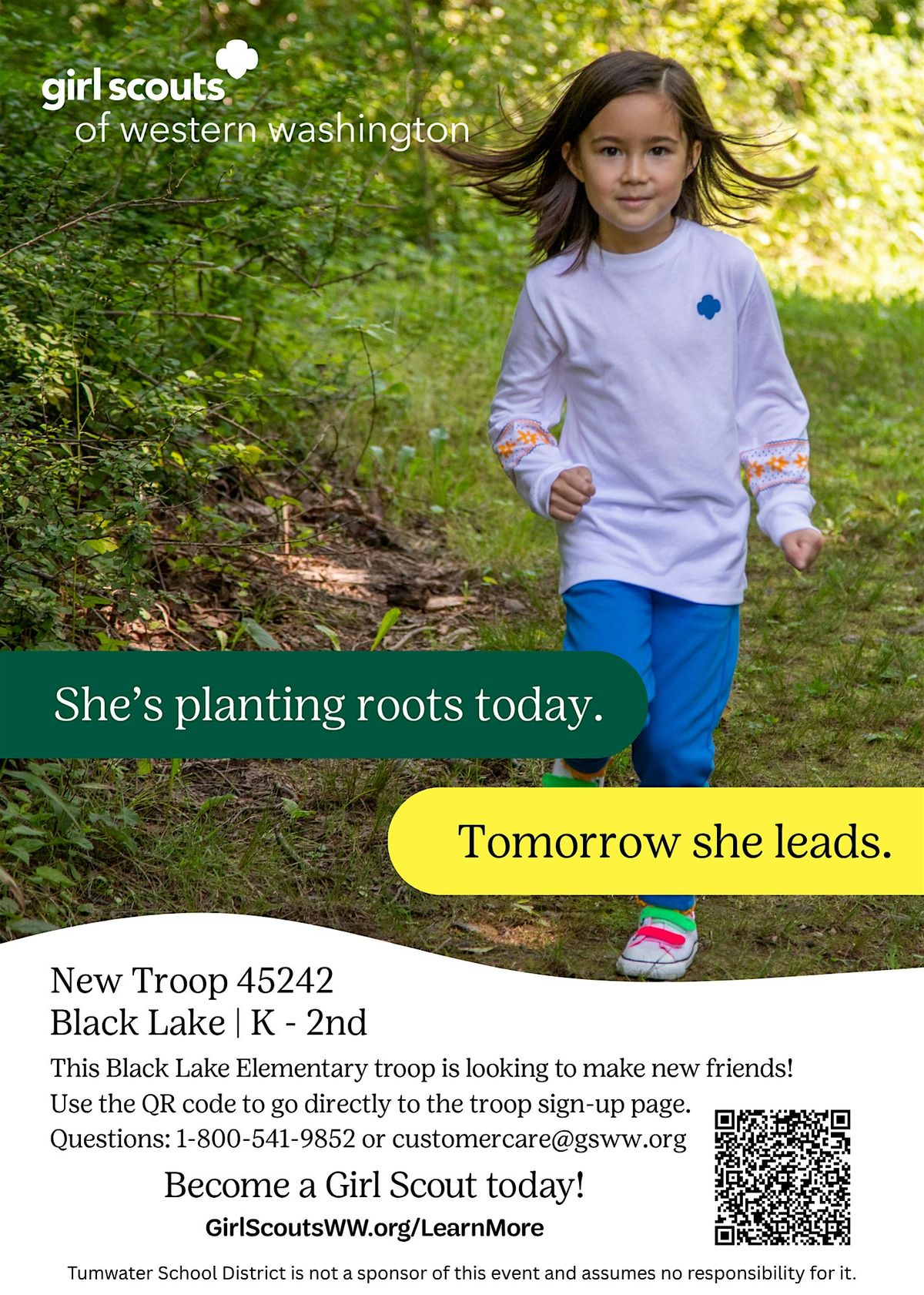 Meet and Greet, New Troop at Black Lake Elementary in Tumwater!