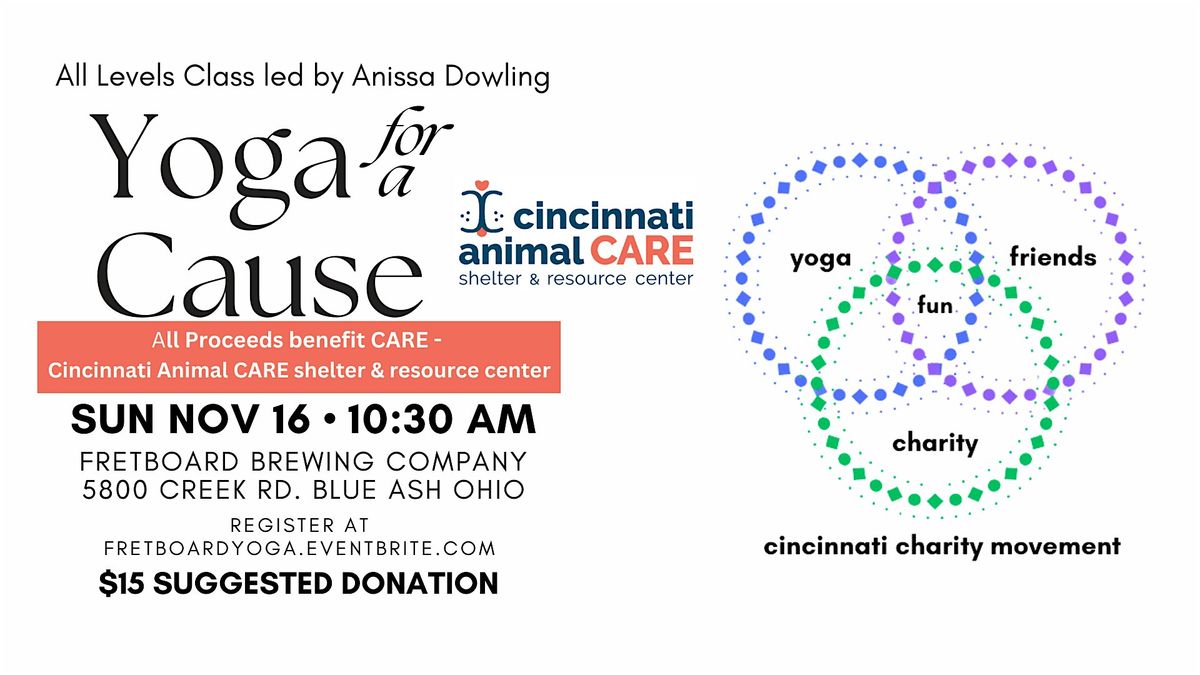 Yoga for a Cause - benefitting Cincinnati Animal CARE