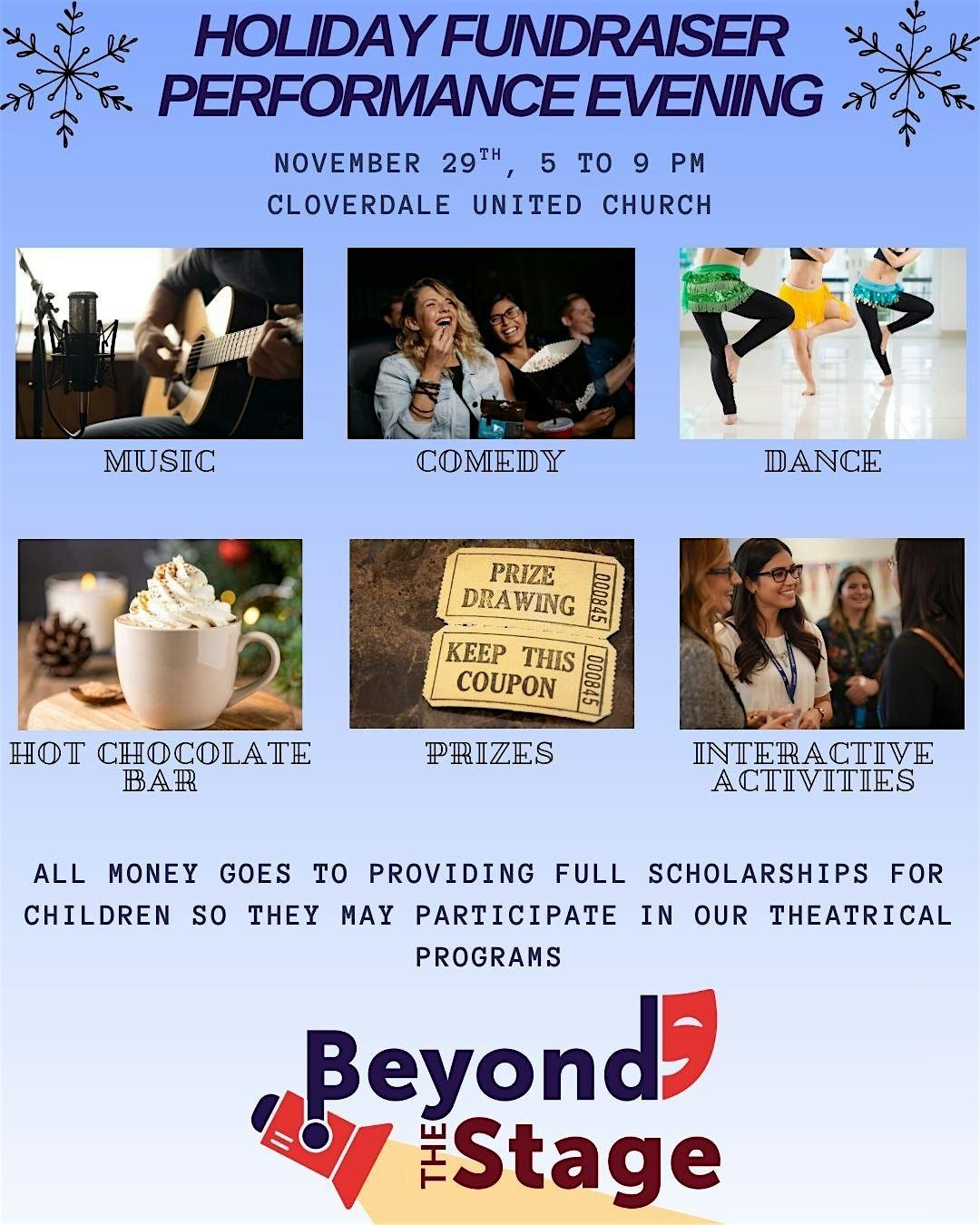 Beyond the Stage Presents: A Holiday Fundraiser Performance Evening