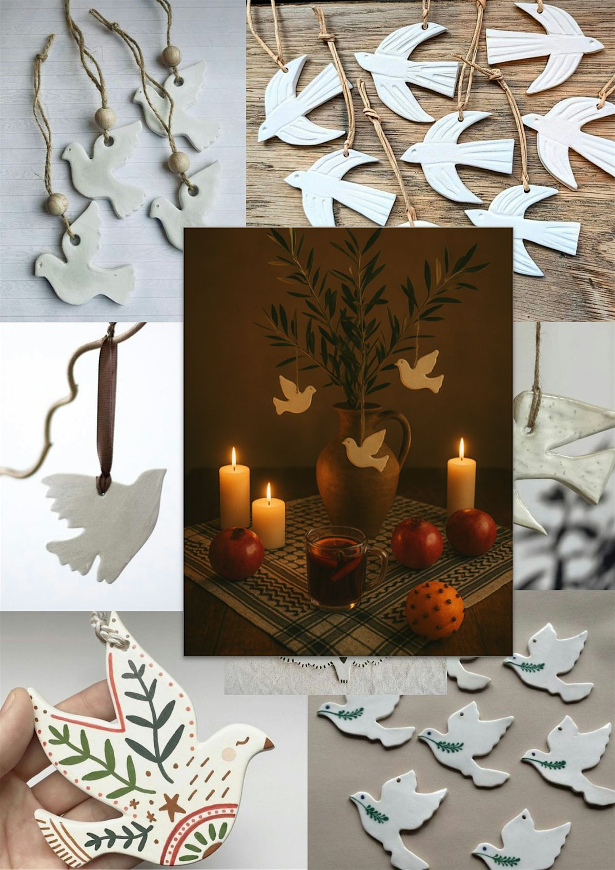 Clay Workshop: Peace Doves for Palestine Festive Fundraiser