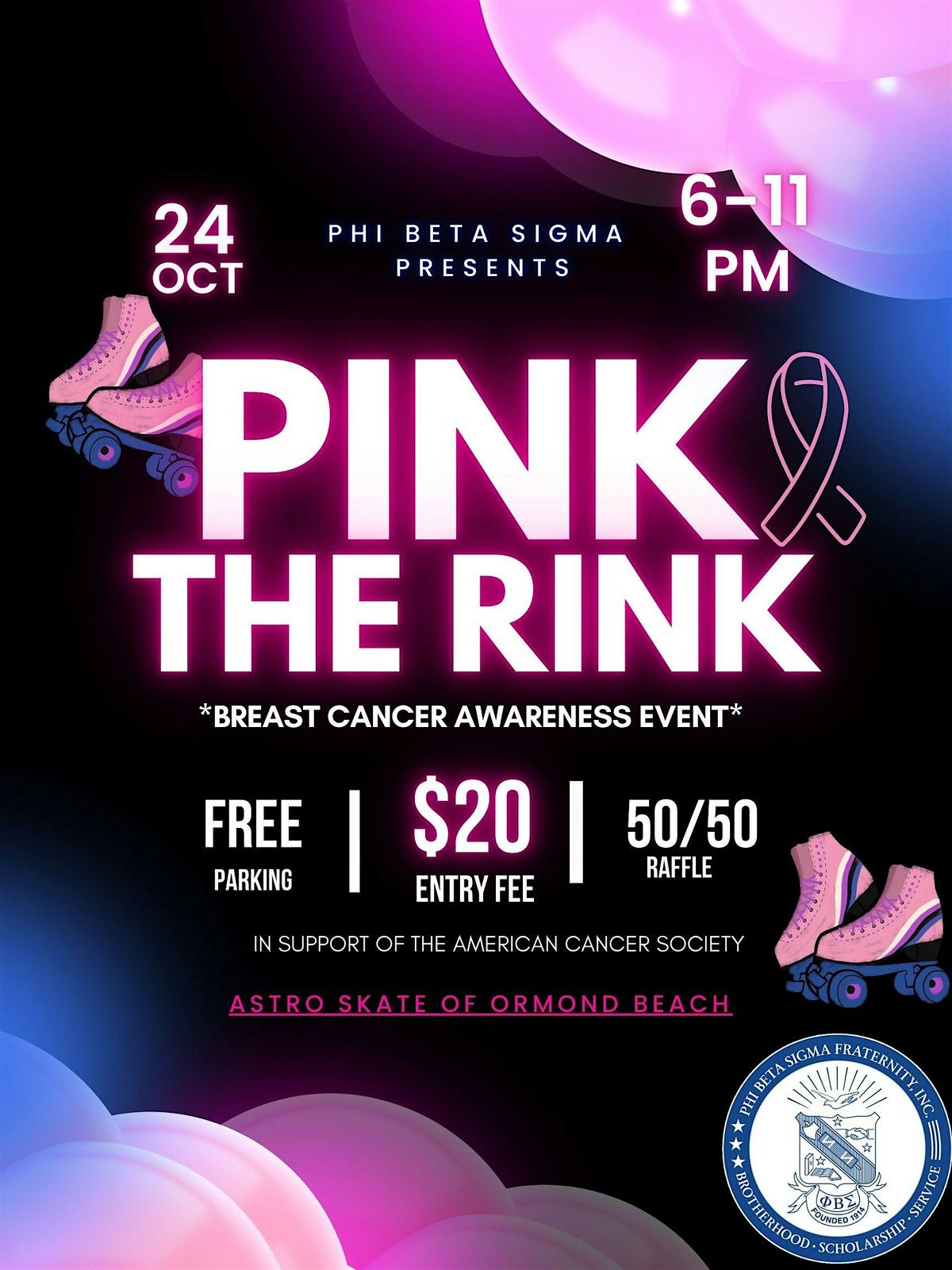Phi Beta Sigma presents Pink The Rink