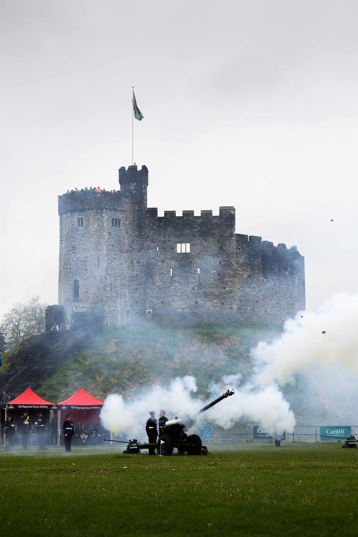 British Army Royal Gun Salute, Pierhead Cardiff