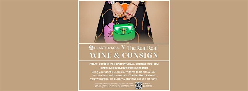 Hearth & Soul x The RealReal Wine & Consign