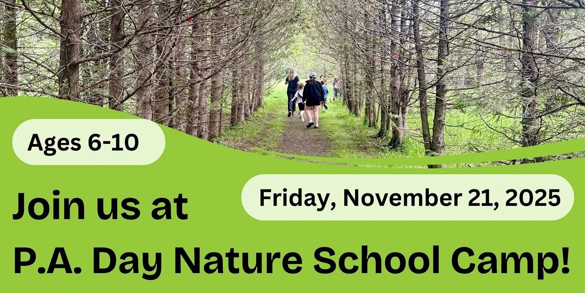 November P.A. Day Nature School Camp ages 6-10