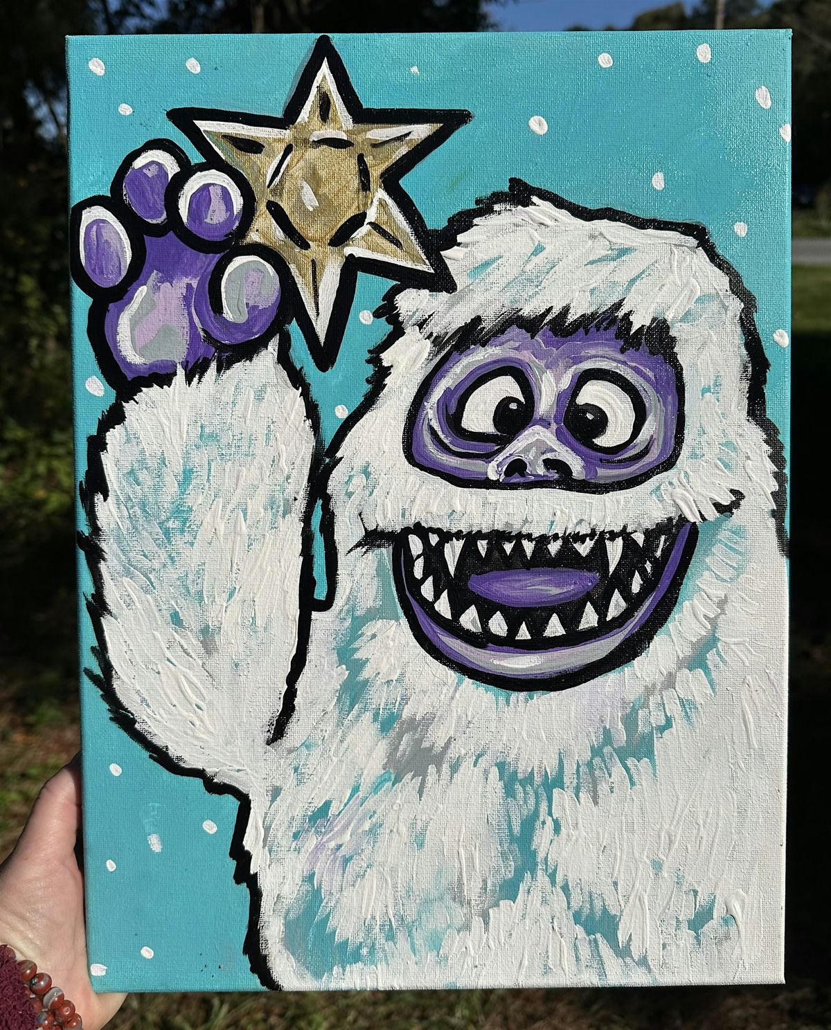 Paint Night Abominable Snowman Oaked at the Globe