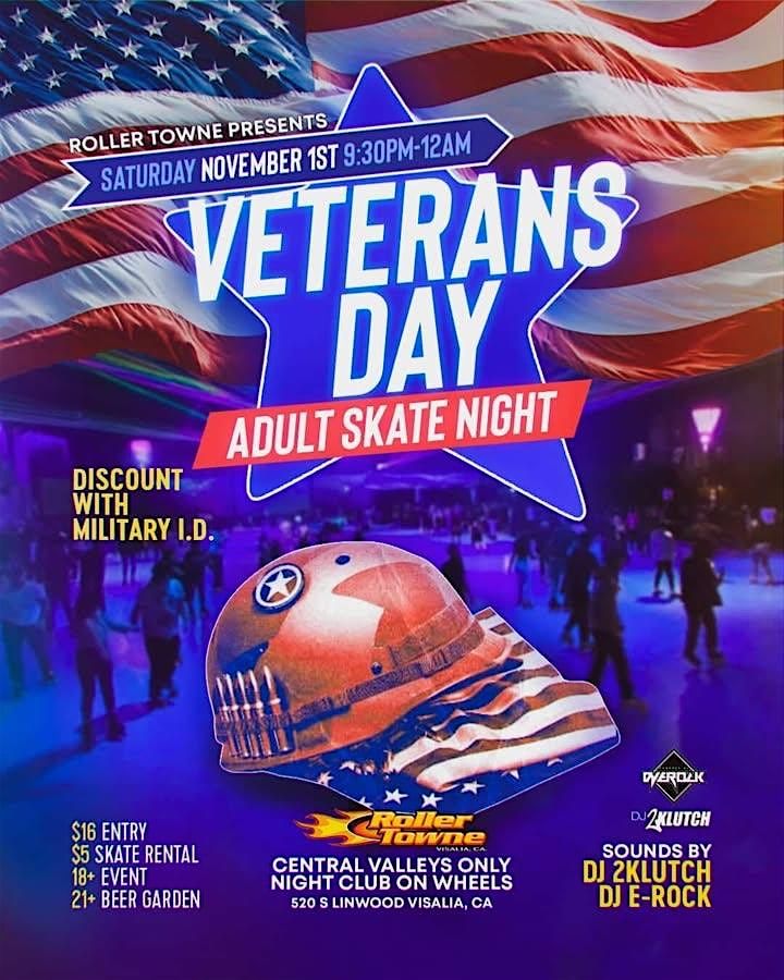 Veterans Day Adult Night Skate