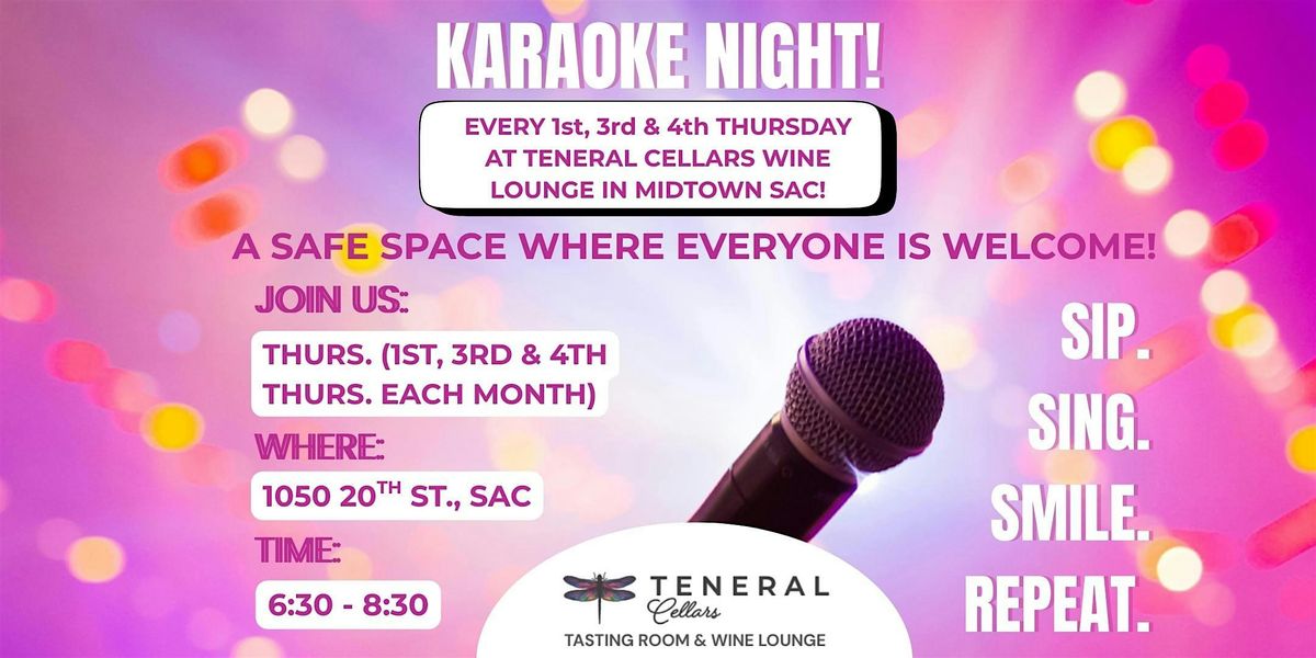 Karaoke at Our Tasting Room and Tasting Lounge