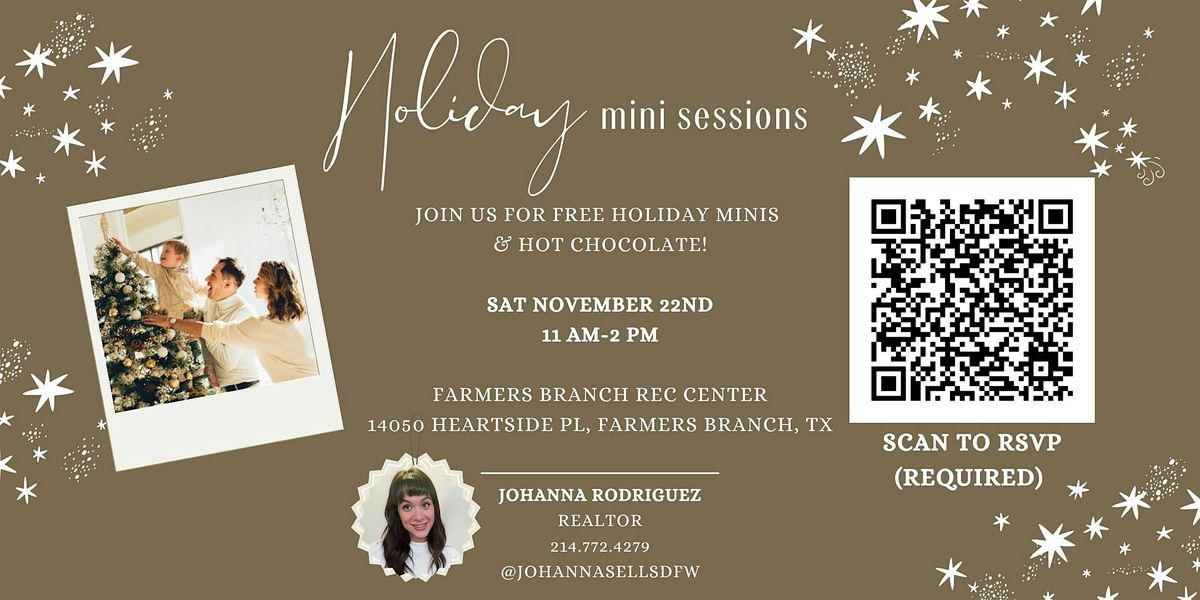 Complimentary Holiday Photo Minis + Hot Chocolate!