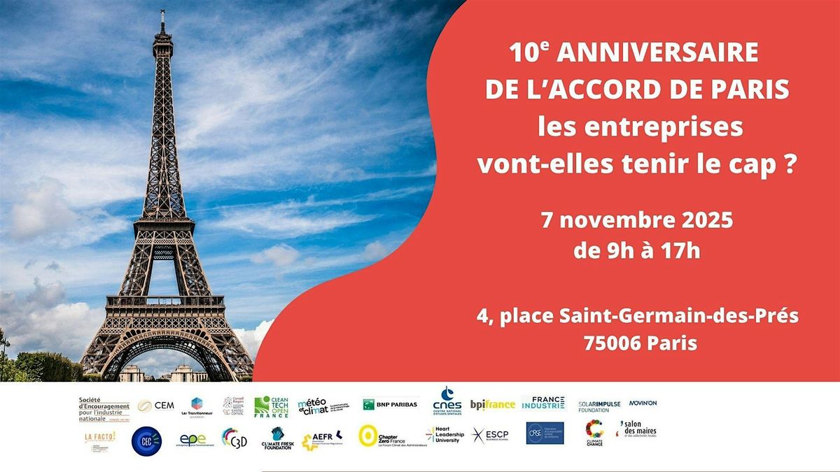 10e Anniversaire de l\u2019Accord de Paris