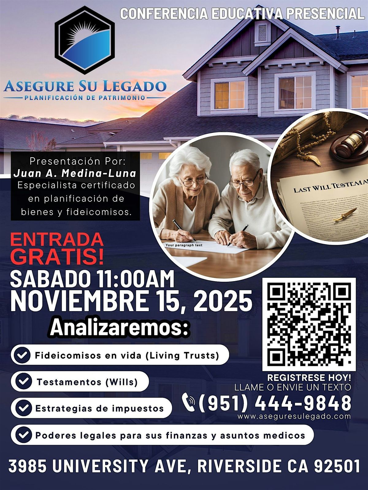 ASEGURE SU LEGADO: FIDEICOMISOS Y TESTAMENTOS PLANIFICACION DE PATRIMONIO