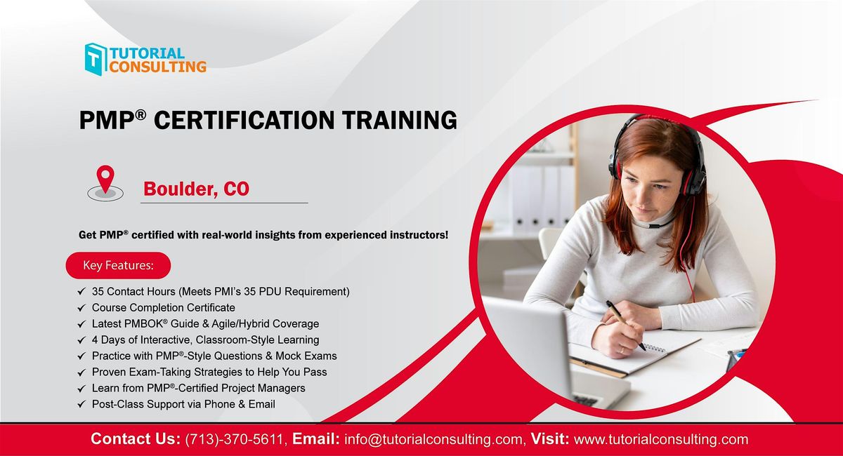 PMP\u00ae Classroom Program \u2013 Get Certified in Boulder, CO
