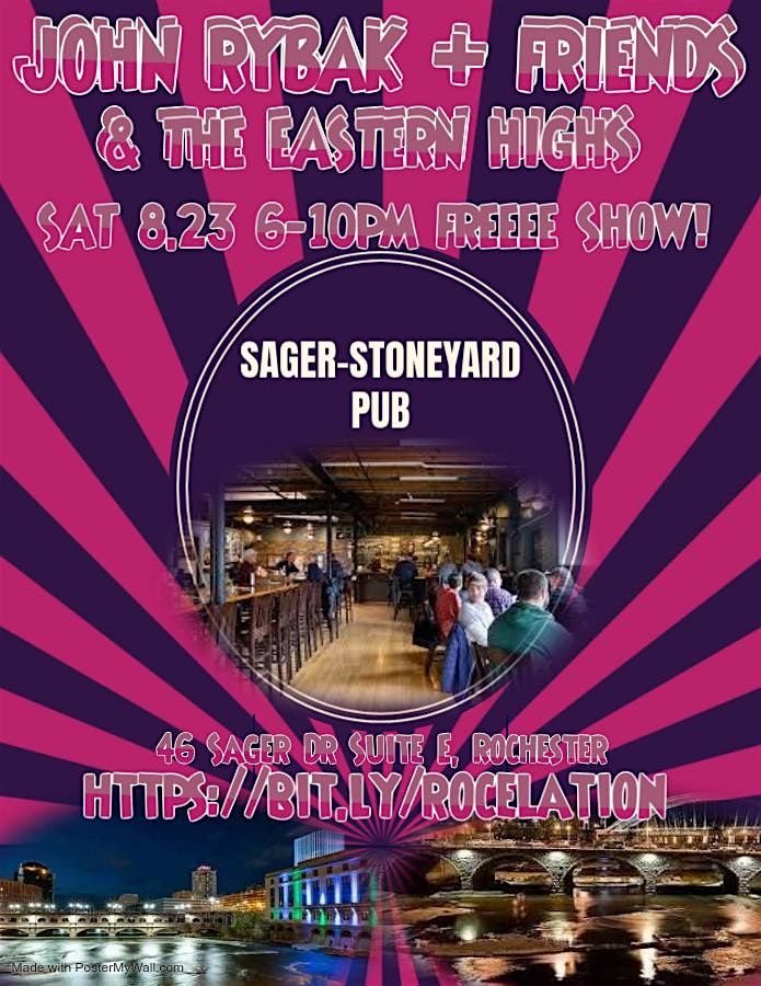 John Rybak + Friends & The Eastern Highs @ Sager-Stoneyard Pub