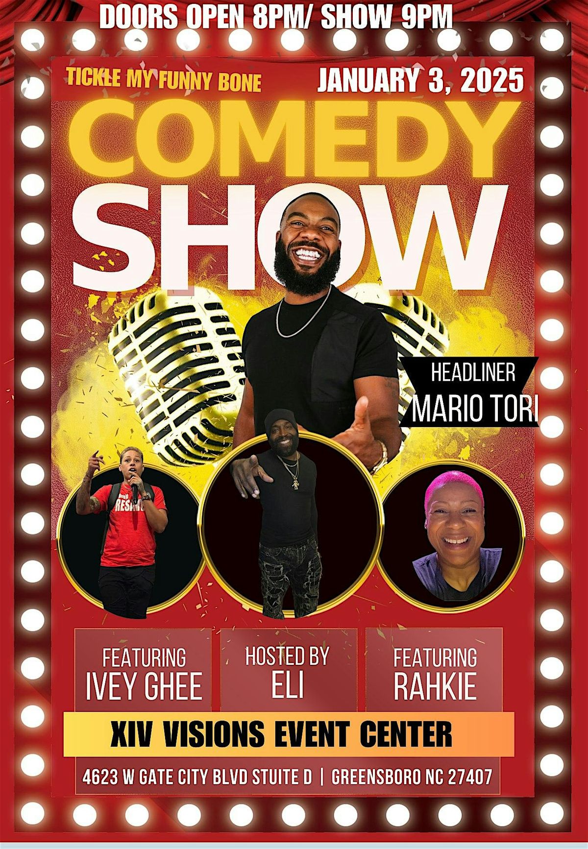 TICKLE MY FUNNY BONE COMEDY SHOW