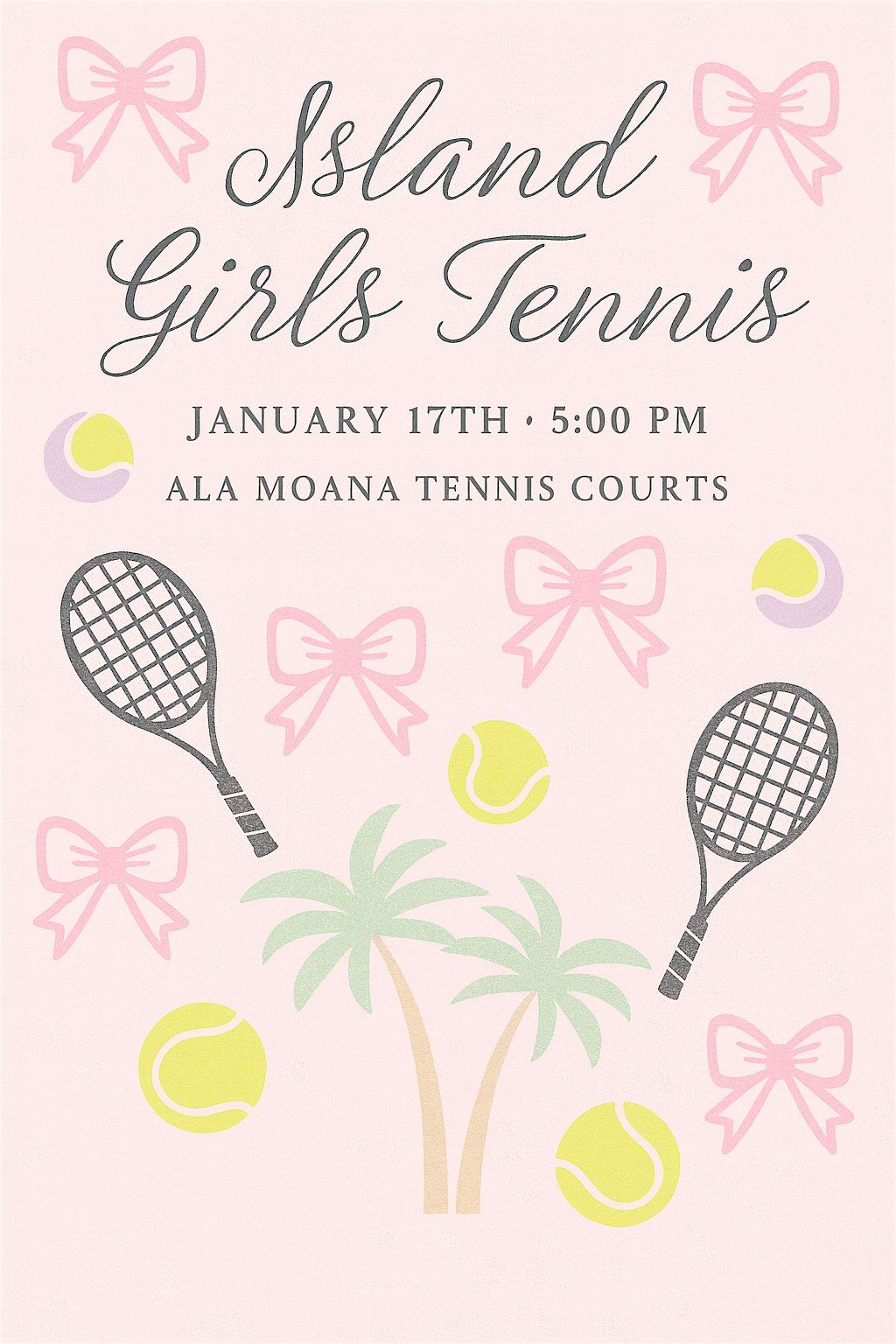 Island Girls Tennis Hawaii 1\/17