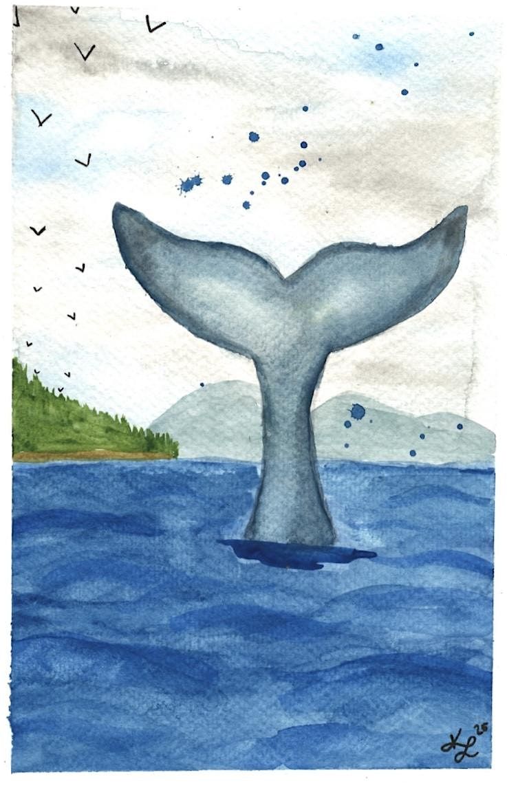 Watercolor Paint & Sip with The Tipsy Toadstool - Whale of a Tale