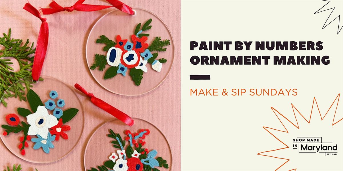 Make It Sunday: Paint by Numbers Ornament Making