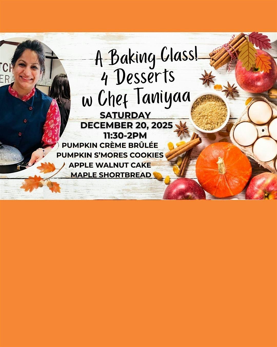 4 Desserts with Chef Taniyaa Khanna - A Hands-On Baking Class