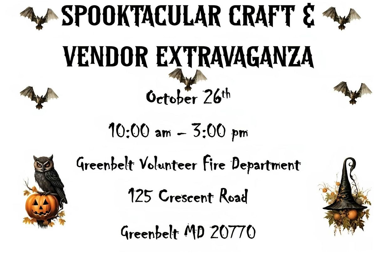 SPOOTACLUAR CRAFT & VENDOR SHOW