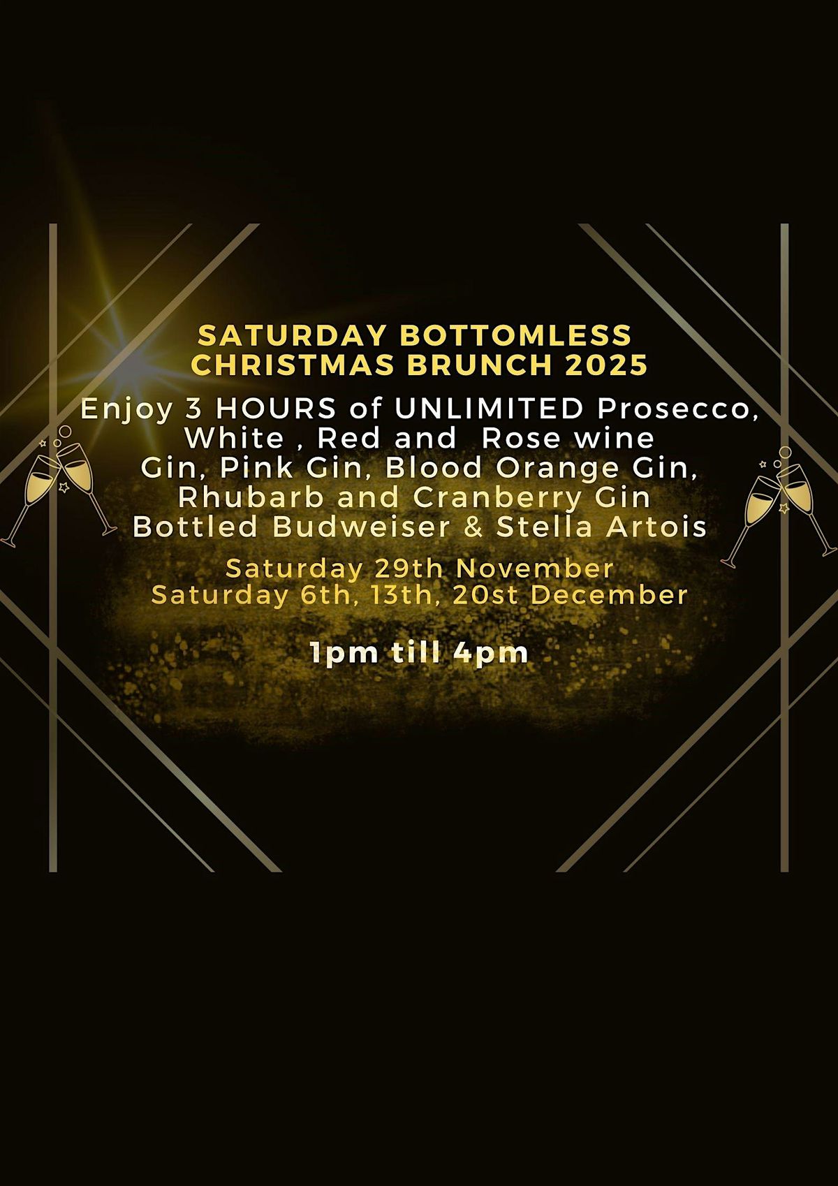 SATURDAY Bottomless Christmas Brunch 2025
