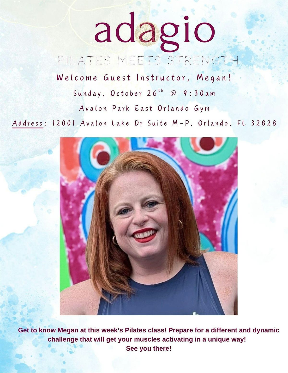 Meet Guest Instructor, Megan!