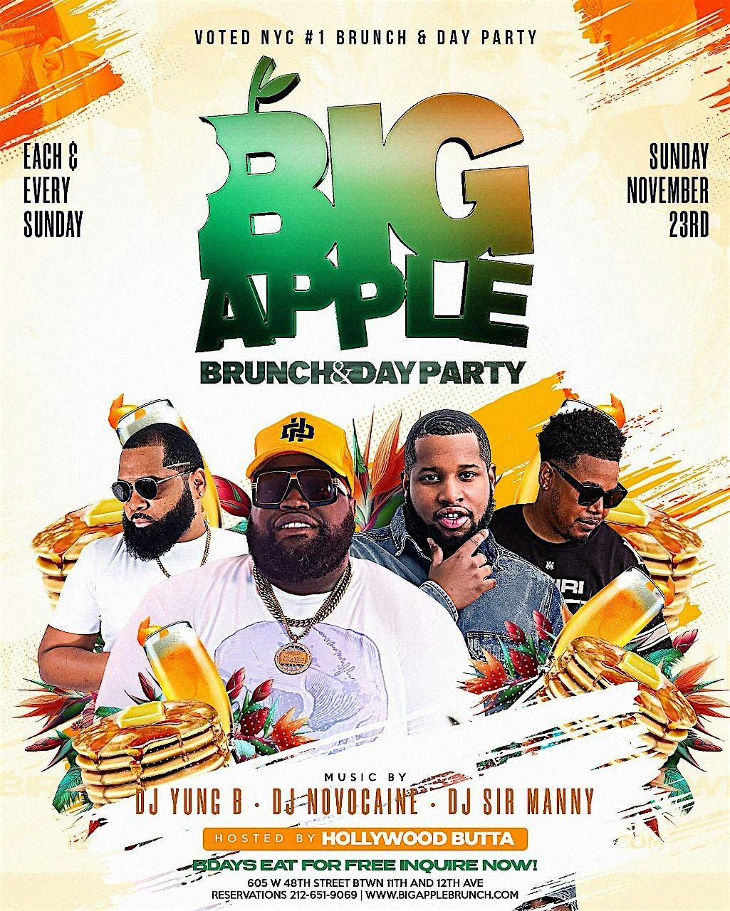 Birthday Person Eats For Free At The Big Apple Brunch