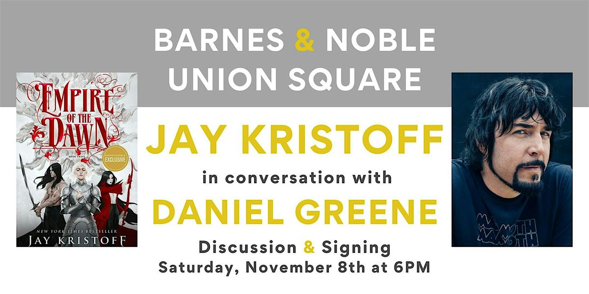 Jay Kristoff discusses EMPIRE OF THE DAWN at Barnes & Noble Union Square