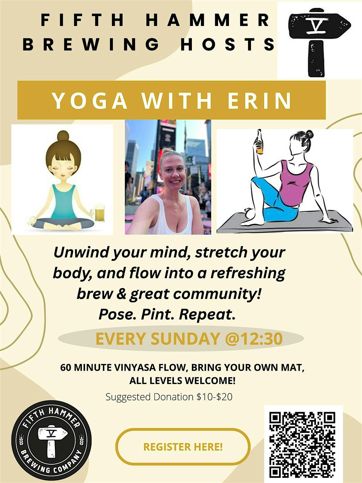 Yoga with Erin @ Fifth Hammer Brewery