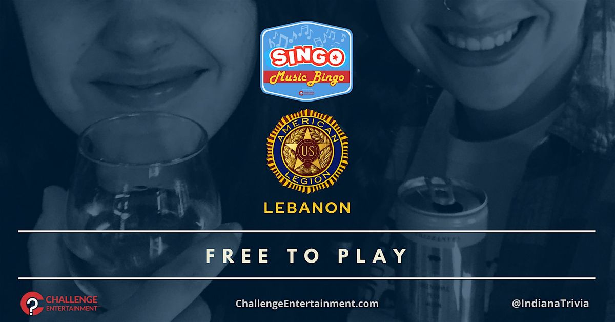 Weekly SINGO Music Bingo Nights at the American Legion 113 - Lebanon