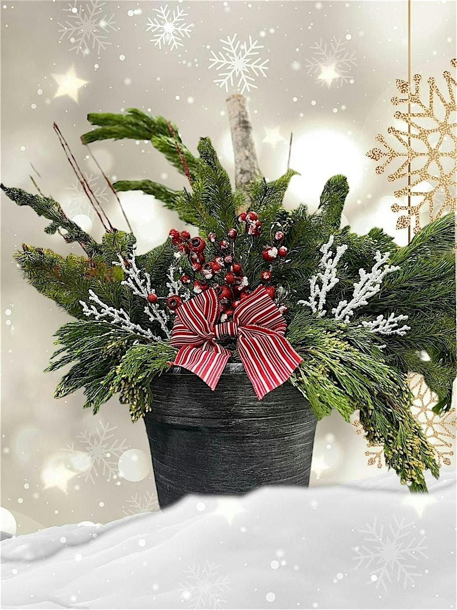 DIY Christmas Patio Pot 5 - 2025